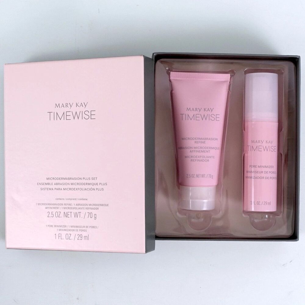 Mary Kay TimeWise Microdermabrasion Plus Box Set Refine Pore Minimizer Dry Oily